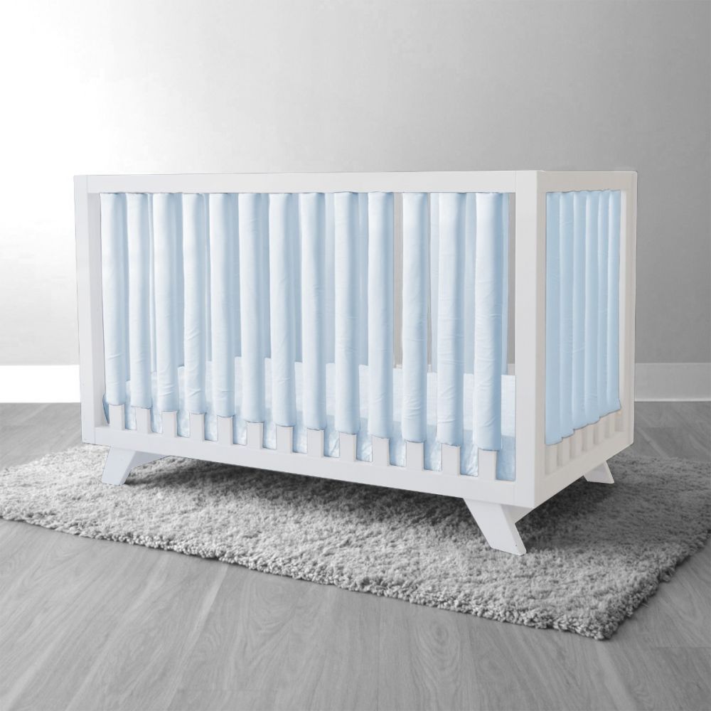Pure Safety Vertical Crib Liners in Luxurious Minky Coral 24 Pack 