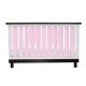 Luxurious Pink Minky Crib Liners