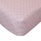Pink & Chocolate Dot Crib Sheet